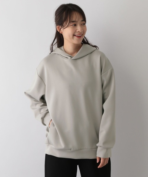 GLOBAL WORK Smile Seed Store(グローバルワーク スマイルシードストア)の「上品パーカープルオーバー/129647(パーカー・レディース・ブラック/チャコール/ベージュ/スカイブルー・SMALL/MEDIUM/LARGE/X-LARGE)」の4枚目の写真