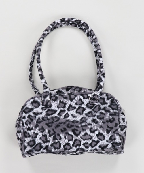 SPINNS（スピンズ）の「チェーンストラップ付き 2ポケットレオパードファーボストンバッグ（ボストンバッグ・レディース・ブラウン系その他/グレー系その他・ONESIZE）」の19枚目の写真