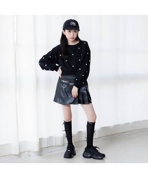 algy（アルジー）の「ノアコラボ ハートシシュウトレーナー（スウェット・キッズ・ピンク/オフホワイト/ブラック・XX-SMALL/X-SMALL/MEDIUM/SMALL）」の4枚目の写真