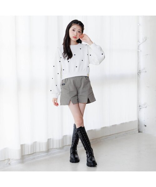 algy（アルジー）の「ノアコラボ ハートシシュウトレーナー（スウェット・キッズ・ピンク/オフホワイト/ブラック・XX-SMALL/X-SMALL/MEDIUM/SMALL）」の6枚目の写真