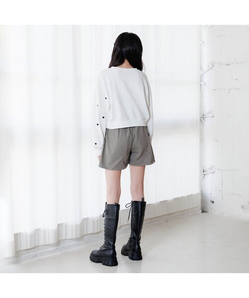 algy（アルジー）の「ノアコラボ ハートシシュウトレーナー（スウェット・キッズ・ピンク/オフホワイト/ブラック・XX-SMALL/X-SMALL/MEDIUM/SMALL）」の7枚目の写真