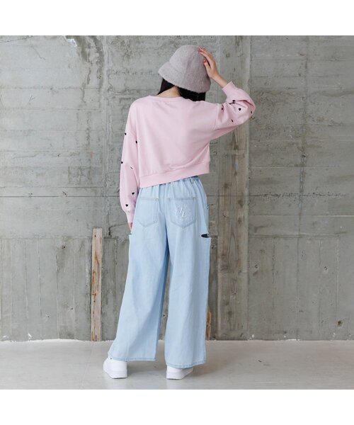 algy（アルジー）の「ノアコラボ ハートシシュウトレーナー（スウェット・キッズ・ピンク/オフホワイト/ブラック・XX-SMALL/X-SMALL/MEDIUM/SMALL）」の10枚目の写真