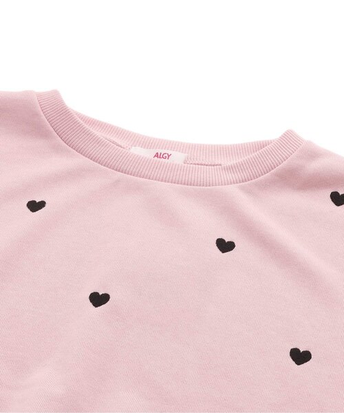 algy（アルジー）の「ノアコラボ ハートシシュウトレーナー（スウェット・キッズ・ピンク/オフホワイト/ブラック・XX-SMALL/X-SMALL/MEDIUM/SMALL）」の17枚目の写真