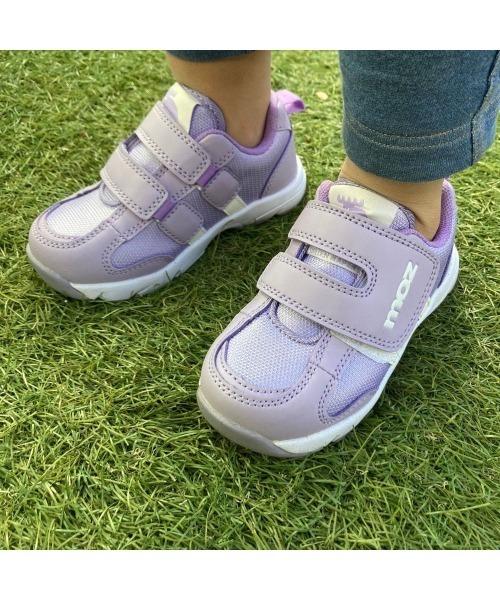 moz（モズ）の「【MOZ】ワンベルトキッズスニーカー（スニーカー・キッズ・ブラック/ネイビー/ピンク/パープル/ブラック×ホワイト・15.0cm/16.0cm/17.0cm）」の4枚目の写真