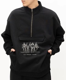 RVCA | RVCA メンズ METALURGY ZIP パーカー 【2024年秋冬モデル】/ルーカハーフジップスウェットトレーナー(パーカー)