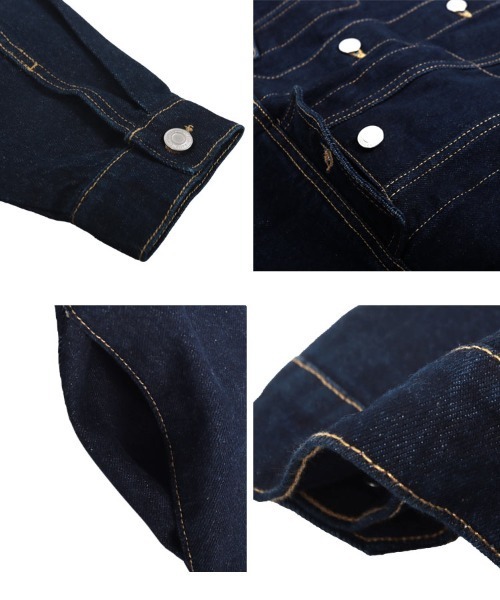 KOBE LETTUCE（コウベレタス）の「ビッグシルエットデニムジャケット（デニムジャケット・レディース・ブルー/インディゴブルー/ブラック・M）」の16枚目の写真