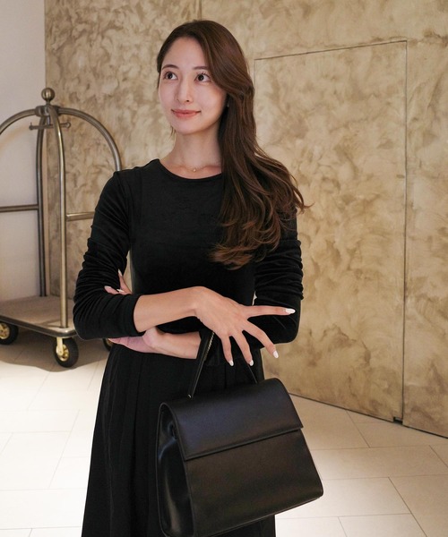 Reinaさんコラボ ] 選べる2タイプ ベロアドッキングワンピース