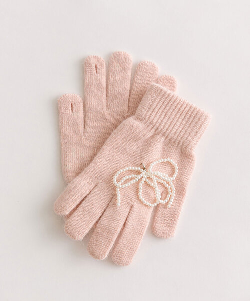 OLIVE des OLIVE(オリーブデオリーブ)の「パールリボンチャームグローブ(その他小物・レディース・アイボリー/グレー/ピンク・FREE)」の16枚目の写真