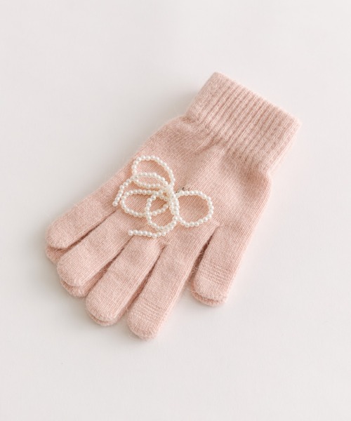 OLIVE des OLIVE(オリーブデオリーブ)の「パールリボンチャームグローブ(その他小物・レディース・アイボリー/グレー/ピンク・FREE)」の9枚目の写真