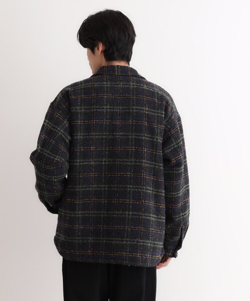 新品未使用‼️ ラブジェネジャケット　黒チェック CPOジャケット　ラスト一点❗️ THE SHOP TK （ザ ショップ ティーケー ）の「チェック柄ツイード