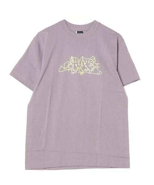 HUF OUTLINE EMB. SS TEE ハフ アウトラインエンブロイド プリント 半袖Ｔシャツ（Tシャツ/カットソー）｜HUF（ハフ）