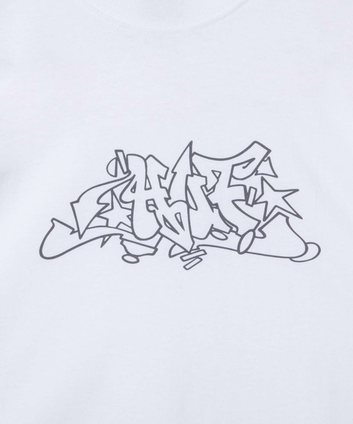 HUF OUTLINE EMB. SS TEE ハフ アウトラインエンブロイド プリント 半袖Ｔシャツ（Tシャツ/カットソー）｜HUF（ハフ）