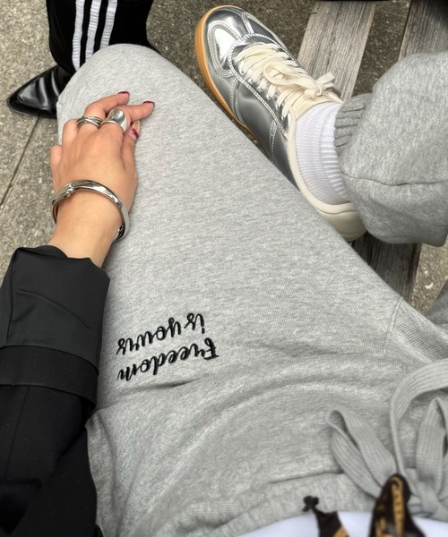 archives（アルシーヴ）の「【Ltd.】Sweat Pants（スウェットパンツ・レディース・杢グレー/アイボリー・MEDIUM）」の6枚目の写真