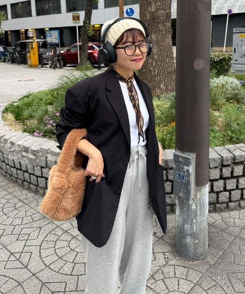 archives（アルシーヴ）の「【Ltd.】Sweat Pants（スウェットパンツ・レディース・杢グレー/アイボリー・MEDIUM）」の15枚目の写真