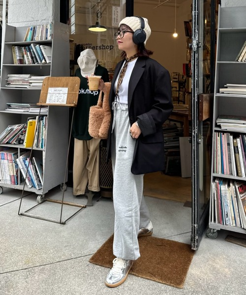 archives（アルシーヴ）の「【Ltd.】Sweat Pants（スウェットパンツ・レディース・杢グレー/アイボリー・MEDIUM）」の8枚目の写真