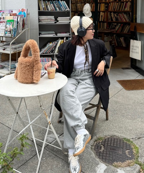 archives（アルシーヴ）の「【Ltd.】Sweat Pants（スウェットパンツ・レディース・杢グレー/アイボリー・MEDIUM）」の3枚目の写真