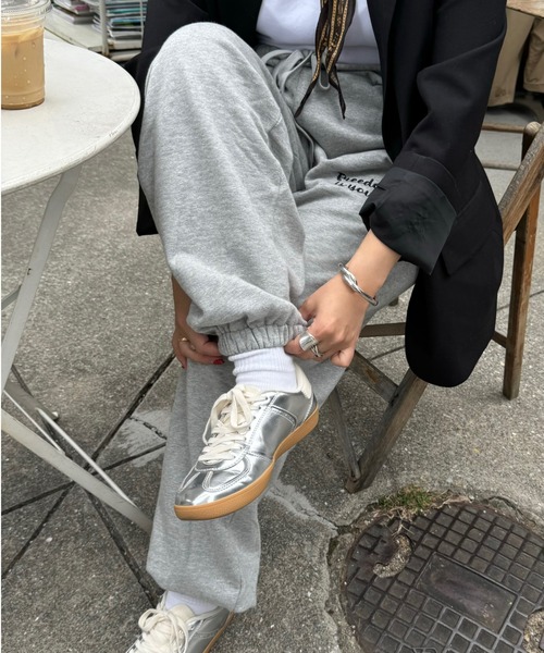 archives（アルシーヴ）の「【Ltd.】Sweat Pants（スウェットパンツ・レディース・杢グレー/アイボリー・MEDIUM）」の4枚目の写真