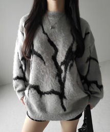 me+em select(~[ZNg)́y Rcolor zCRACK wACNI[o[jbg ^ CRACK mohair-like over knit(jbg/Z[^[)