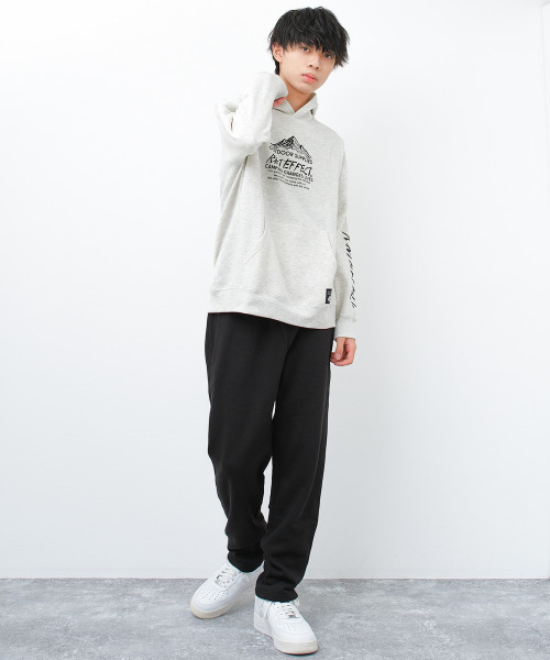 RAT EFFECT(ラットエフェクト)の「【裏起毛】スウェットクライミングサルエルパンツ(スウェットパンツ・キッズ・ブラック/オートミール/杢グレー/チャコールグレー・160/150/140/130/170)」の5枚目の写真