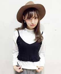 one after another NICE CLAUP | 【ナイスクラップ】ニットリブビスチェ(ニット/セーター)