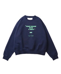 moyan ecri（モヤン エクリ）の「<moyan ecri>ロゴ裏毛プルオーバー（スウェット）」