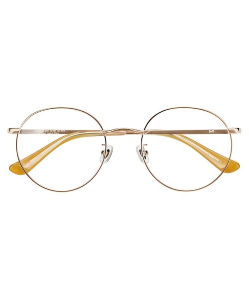 中顔面短縮メガネ　zoff ブラウン FASHION METAL[中顔面短縮みえメガネ]（ZY242028-14E1）｜メガネ