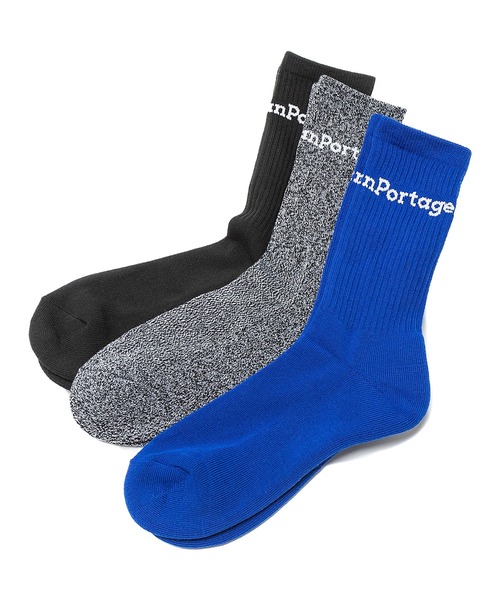 Manhattan Portage（マンハッタンポーテージ）の「Manhattan Portage/マンハッタンポーテージ ソックス CREW SOCKS 3P SET MU003（ソックス/靴下・メンズ・ブラック×ブルー/ブラック×ピンク/ブラック/ホワイト・25-27CM/23-25cm）」の3枚目の写真