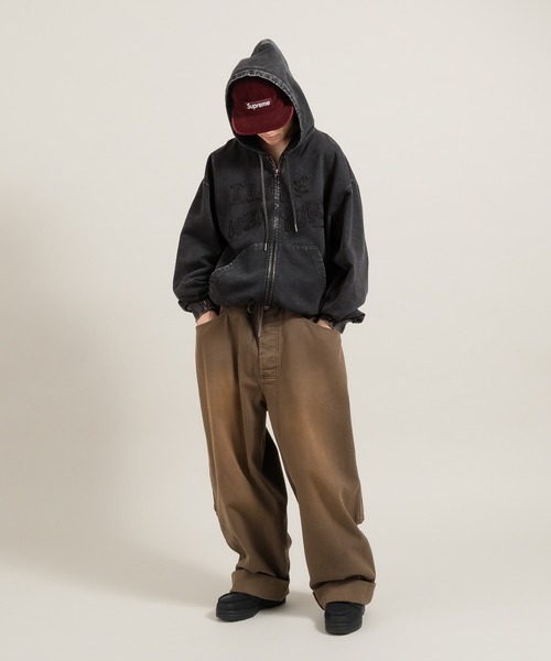 セール】ヘビーウェイトヴィンテージライクパッチワークフーディ