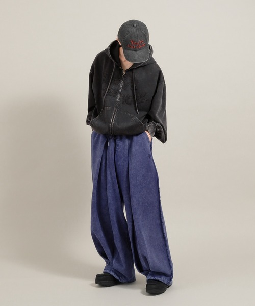 セール】ヘビーウェイトヴィンテージライクパッチワークフーディ