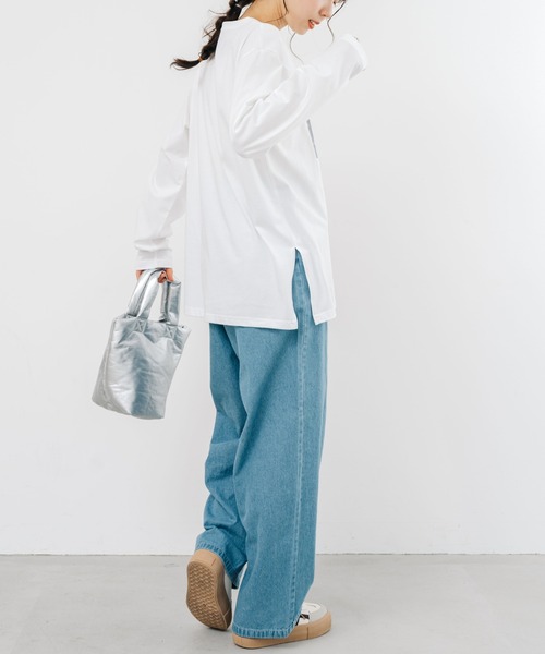 refinedworks(リファインドワークス)の「【refinedworks】 フォトプリント が 印象的な使いやすい ロンT(Tシャツ/カットソー・レディース・ホワイト系その他/オフホワイト・FREE)」の20枚目の写真