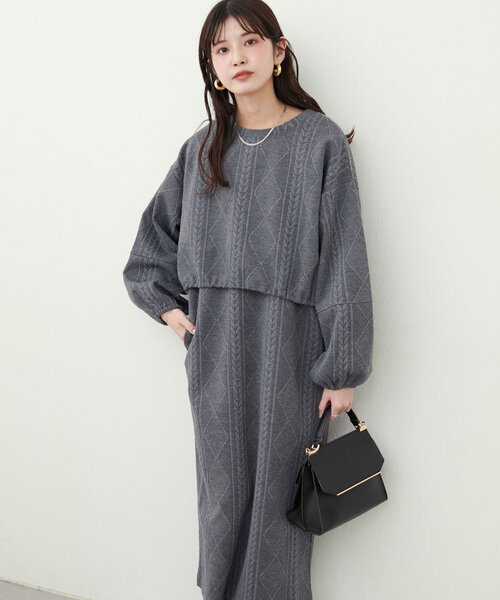 natural couture（ナチュラルクチュール）の「ケーブルジャガード