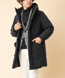【河田フェザー】M-47 撥水ストレッチロングダウンジャケット 24AW