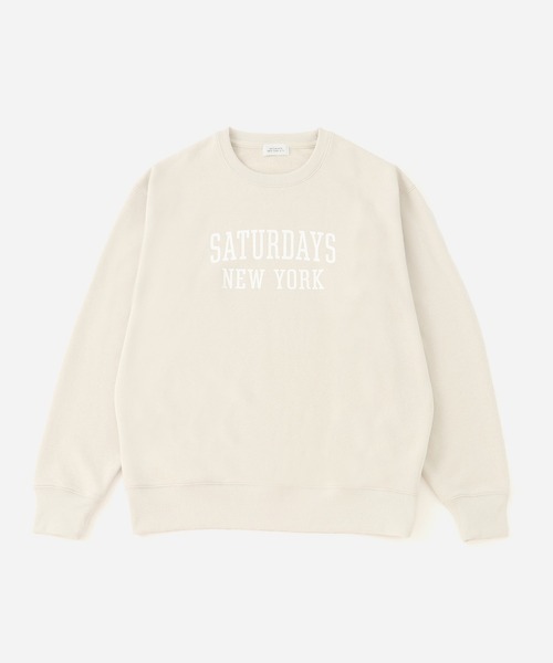 Saturdays NYC(サタデーズ ニューヨークシティ )の「BOWERY STANDARD CREW(Tシャツ/カットソー・メンズ・キナリ/ブラック/ライトグレー・L/M/XL/S)」の1枚目の写真