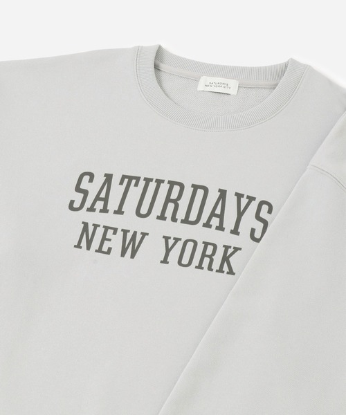 Saturdays NYC(サタデーズ ニューヨークシティ )の「BOWERY STANDARD CREW(Tシャツ/カットソー・メンズ・キナリ/ブラック/ライトグレー・L/M/XL/S)」の4枚目の写真