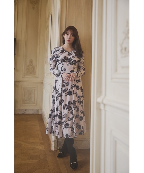 セール】Winter Rose Dress（ワンピース）｜Her lip to（ハーリップ