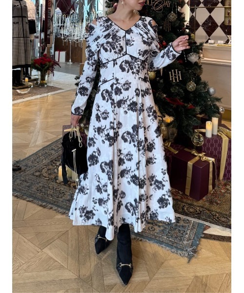 セール】Winter Rose Dress（ワンピース）｜Her lip to（ハーリップ