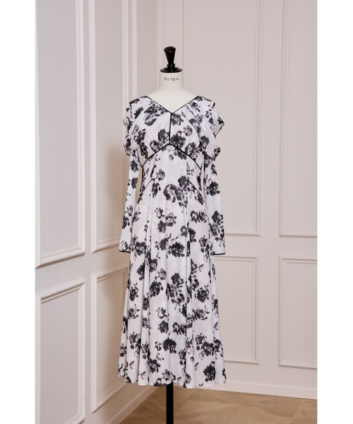 セール】Winter Rose Dress（ワンピース）｜Her lip to（ハーリップ