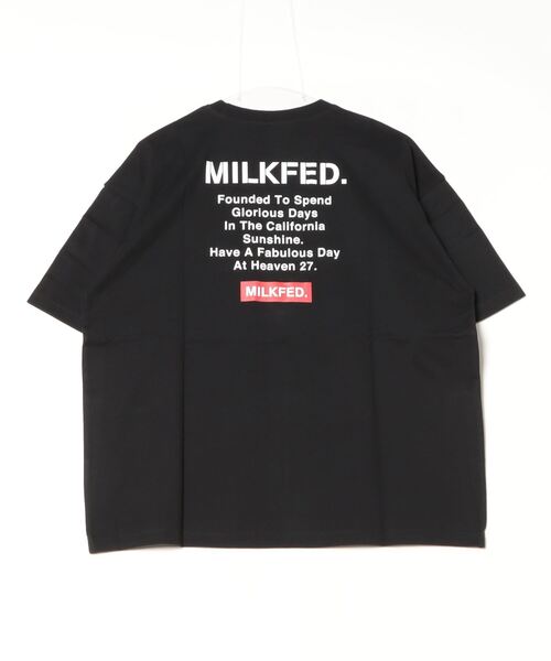 【新品】ミルクフェド バックロゴ入りTシャツ バブルグラフィック ブラック MILKFED.（ミルクフェド）の「HEART LOGO S/S TEE（Tシャツ