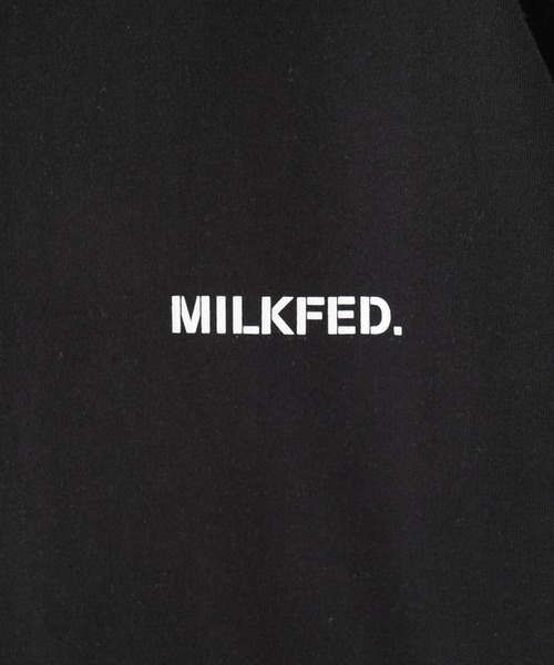 MILKFED.(ミルクフェド)の「STENCIL LOGO AND BAR WIDE S/S TEE(Tシャツ/カットソー・レディース・ブラック/ホワイト/ライトグリーン・ONE SIZE)」の11枚目の写真