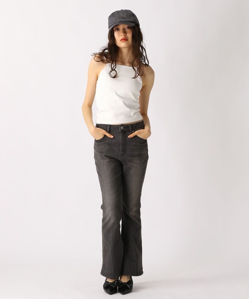 FOREVER 21（フォーエバー トゥエンティーワン）の「【2025SS】カップ付きリブキャミソール（キャミソール・レディース・オフホワイト/チャコールグレー/ブラック/ピンク・SMALL/MEDIUM/LARGE）」の8枚目の写真