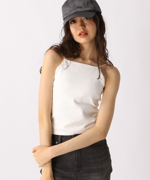 FOREVER 21（フォーエバー トゥエンティーワン）の「【2025SS】カップ付きリブキャミソール（キャミソール・レディース・オフホワイト/チャコールグレー/ブラック/ピンク・SMALL/MEDIUM/LARGE）」の11枚目の写真