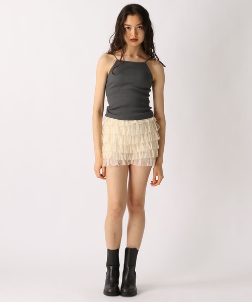 FOREVER 21（フォーエバー トゥエンティーワン）の「【2025SS】カップ付きリブキャミソール（キャミソール・レディース・オフホワイト/チャコールグレー/ブラック/ピンク・SMALL/MEDIUM/LARGE）」の18枚目の写真