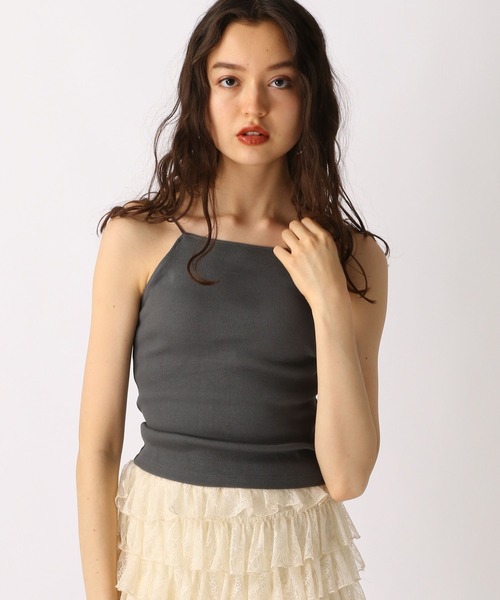 FOREVER 21（フォーエバー トゥエンティーワン）の「【2025SS】カップ付きリブキャミソール（キャミソール・レディース・オフホワイト/チャコールグレー/ブラック/ピンク・SMALL/MEDIUM/LARGE）」の21枚目の写真