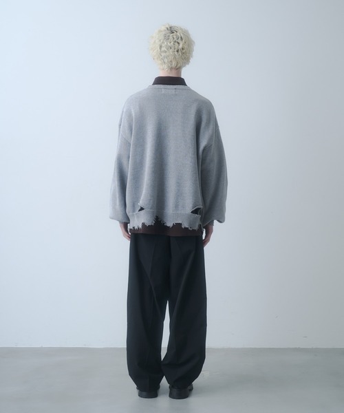 Logo Damage Knit - ロゴダメージニット（ニット/セーター