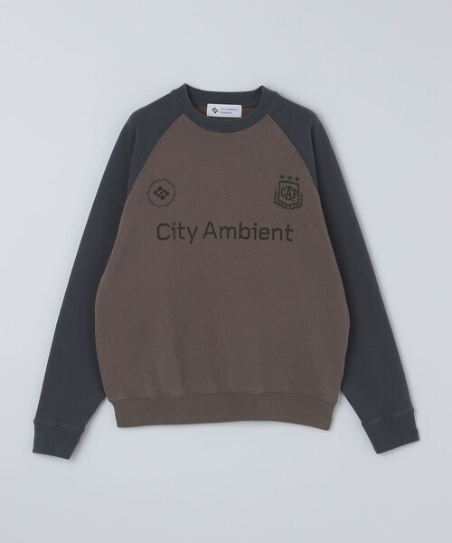 City Ambient Products(シティアンビエントプロダクツ)の「City Ambient Products: ラグランスリーブ プリント スウェット(スウェット・メンズ・オフホワイト/ライトブルー/ブラウン・SMALL/MEDIUM/LARGE)」の15枚目の写真
