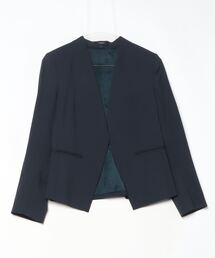 未使用　theory ブラック ノーカラージャケット theory ノーカラージャケット 新品未使用