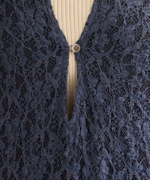 SHENERY(シーナリー)の「《スタッフリアルバイアイテム!》2WAYレースマキシドレス(ワンピース・レディース・ブルー/ブラック・36/38)」の19枚目の写真