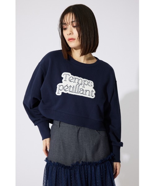 rienda(リエンダ)の「サガラ刺繍スウェットトップス 春服 トレーナー 秋服(スウェット・レディース・ホワイト/ピンク/ネイビー・FREE)」の5枚目の写真