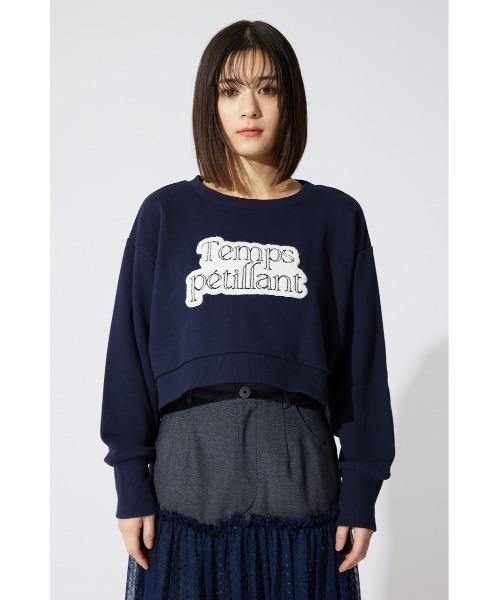 rienda(リエンダ)の「サガラ刺繍スウェットトップス 春服 トレーナー 秋服(スウェット・レディース・ホワイト/ピンク/ネイビー・FREE)」の8枚目の写真