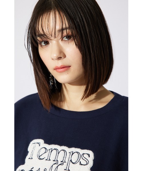 rienda(リエンダ)の「サガラ刺繍スウェットトップス 春服 トレーナー 秋服(スウェット・レディース・ホワイト/ピンク/ネイビー・FREE)」の11枚目の写真